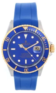 Rolex Submariner 16613 Yellow gold and Stainless steel Blue