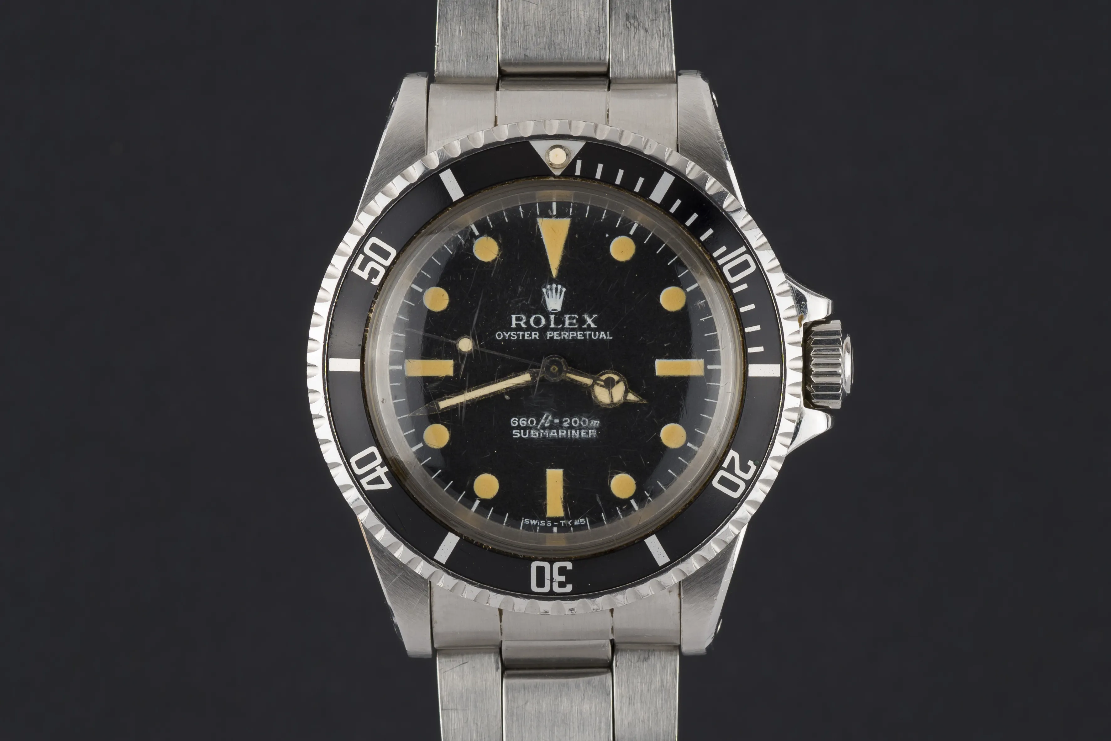 Rolex Submariner 5513 40mm Stainless steel Black