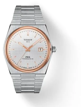 Tissot PRX Powermatic 80 T1374072103100 40mm Stainless steel Silver