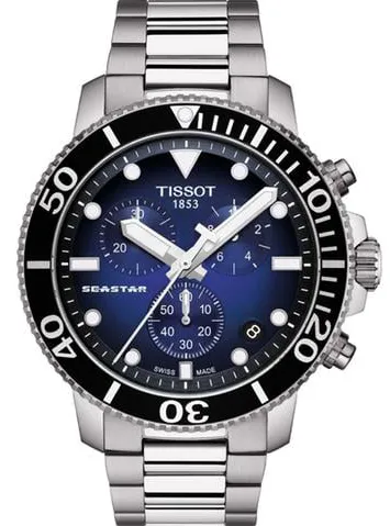 Tissot Seastar T120.417.11.041.01 45mm Stainless steel Black