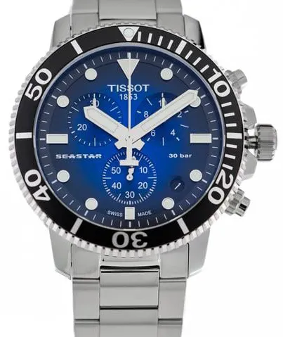 Tissot Seastar T120.417.11.041.01 45mm Stainless steel Black