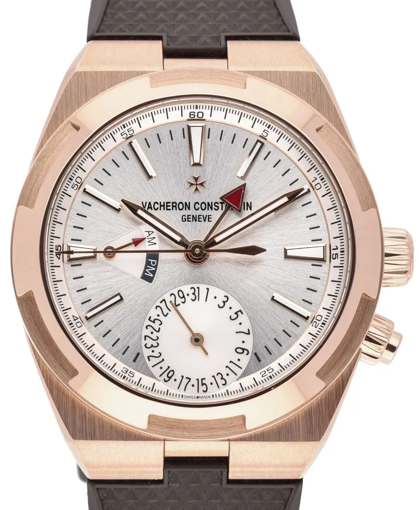 Vacheron Constantin Overseas Dual Time 7900V/000R-B336 41mm Rose gold Silver