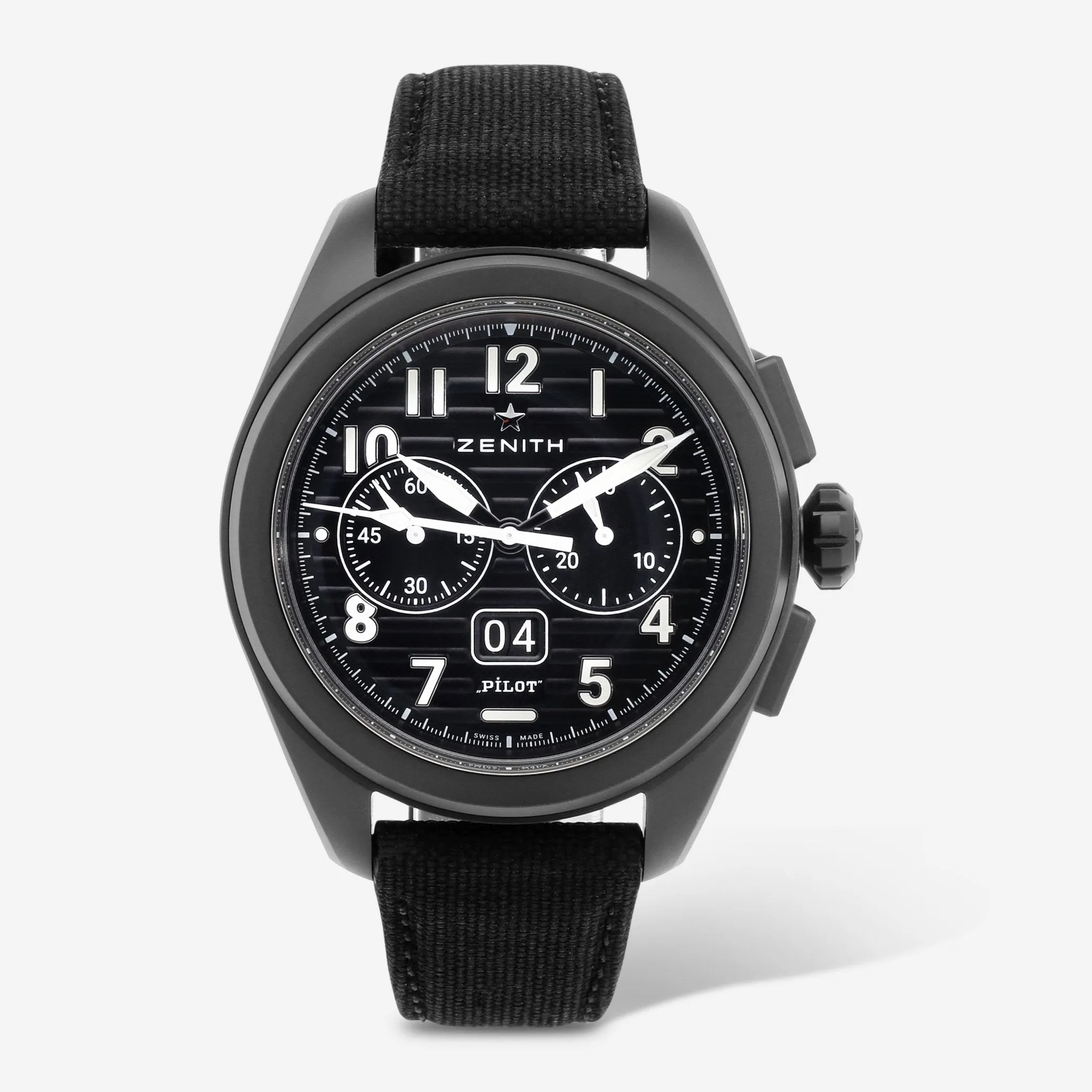 Zenith Pilot 49.4000.3652/21.I001 42mm Black ceramic Black