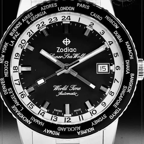 Zodiac Sea Wolf ZO9409 40mm Stainless steel Black