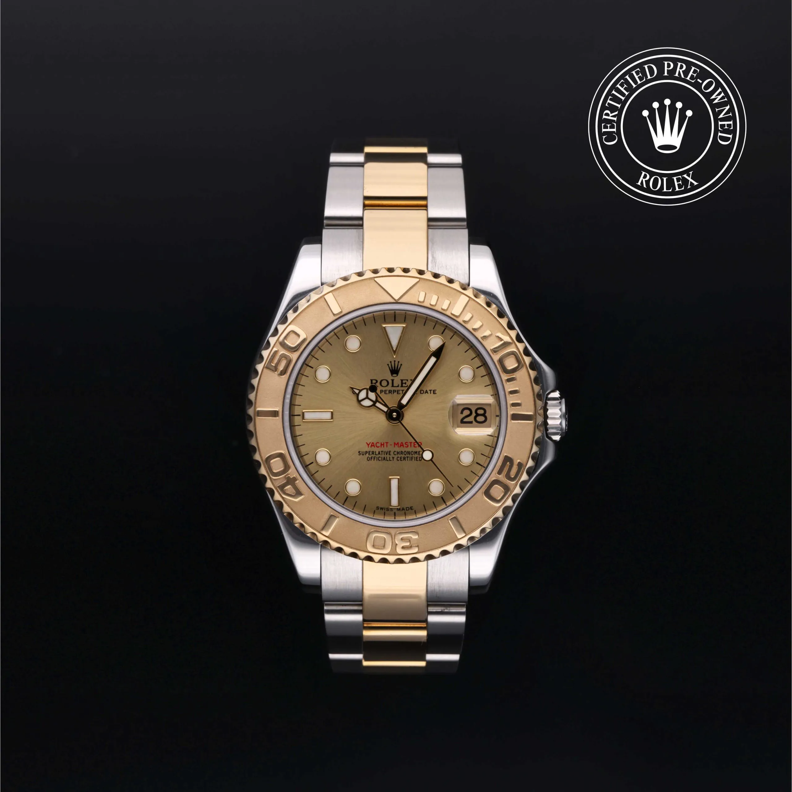 Rolex Yacht-Master 168623 35mm Yellow gold Champagne