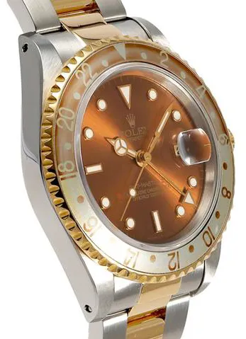 Rolex GMT-Master II 16713 40mm Yellow gold and Stainless steel Brown 1