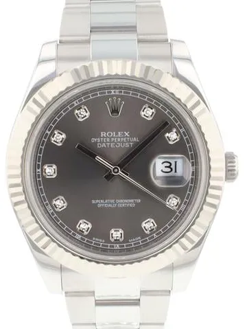 Rolex Datejust II 116334 41mm Yellow gold and Stainless steel Gray