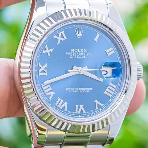 Rolex Datejust II 116334 41mm Stainless steel Blue 4