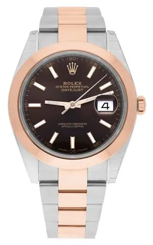 Rolex Datejust 41 126301 41mm Yellow gold and Stainless steel Brown 1