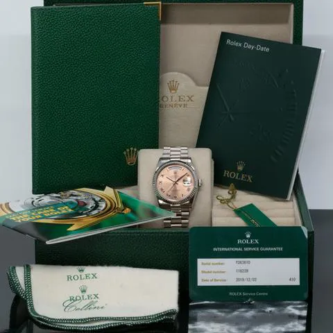 Rolex Day-Date 36 118239 36mm White gold Salmon 1