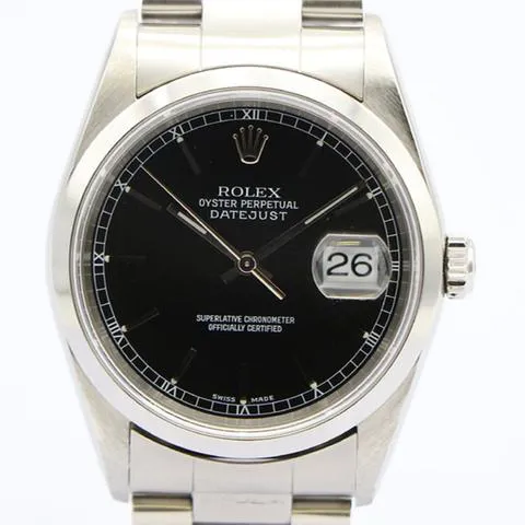 Rolex Datejust 36 16200 36mm Stainless steel Black