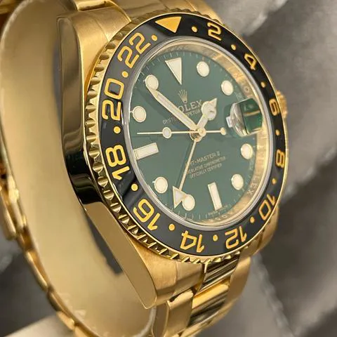 Rolex GMT-Master II 116718LN 40mm Yellow gold Green 2