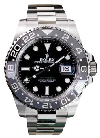 Rolex GMT-Master II 126710GRNR 40mm Stainless steel Black