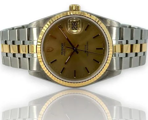 Tudor Prince Oysterdate 74033 34mm Stainless steel Gold