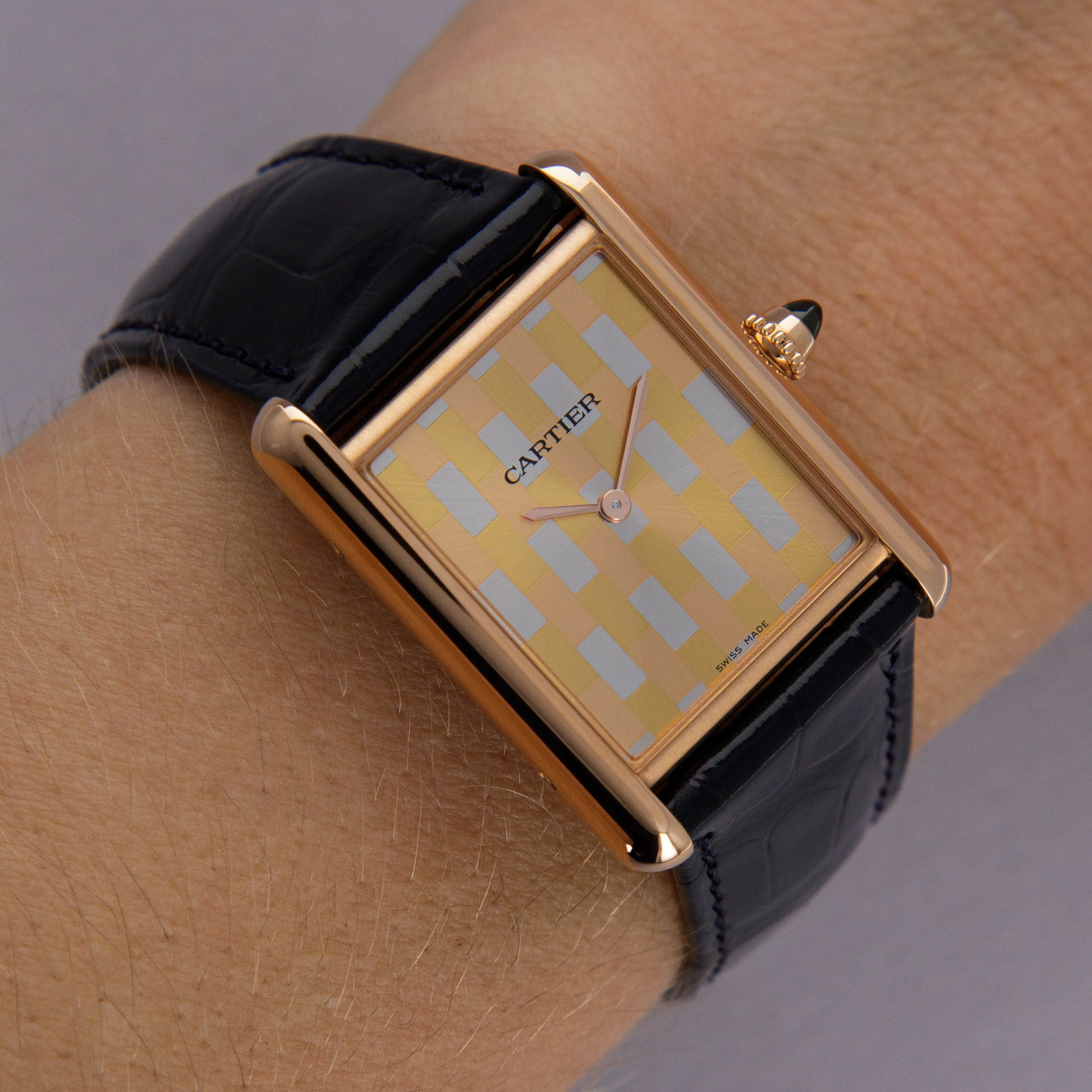 Cartier Tank Louis WGTA0176 33.5mm 18k yellow gold Yellow gold and Rose gold and White gold 19