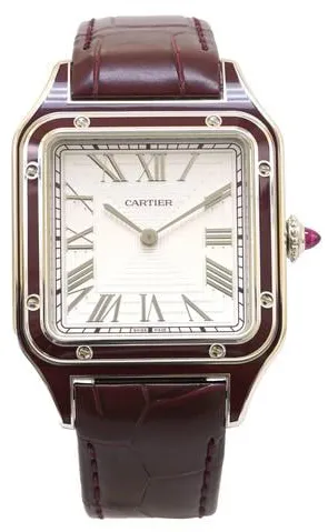 Cartier Santos Dumont WGSA0053 31.4mm Platinum Silver