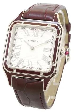 Cartier Santos Dumont WGSA0053 31.4mm Platinum Silver 1