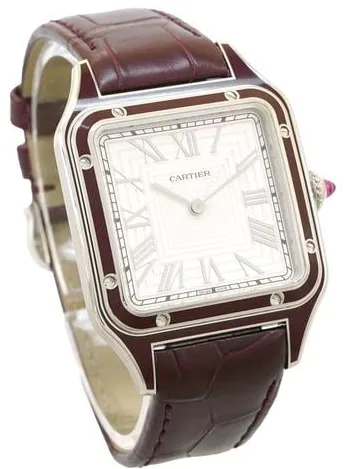 Cartier Santos Dumont WGSA0053 31.4mm Platinum Silver 2