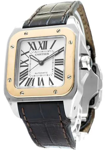 Cartier Santos 100 2878 33mm Yellow gold and Stainless steel 1