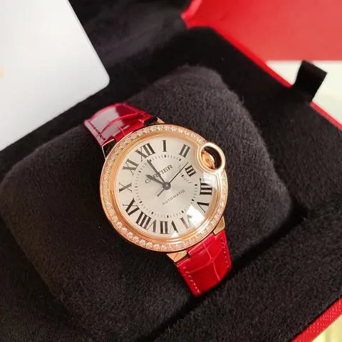 Cartier Ballon Bleu 33mm WJBB0033 33mm Rose gold Silver 1