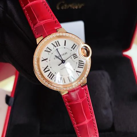 Cartier Ballon Bleu 33mm WJBB0033 33mm Rose gold Silver 2