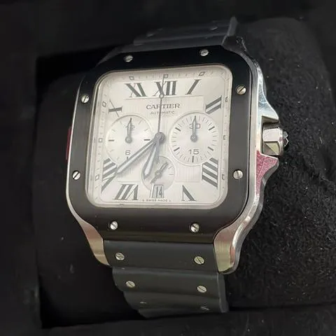 Cartier Santos WSSA0017 43.3mm Stainless steel Silver