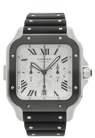 Cartier Santos WSSA0017 43mm Stainless steel Silver