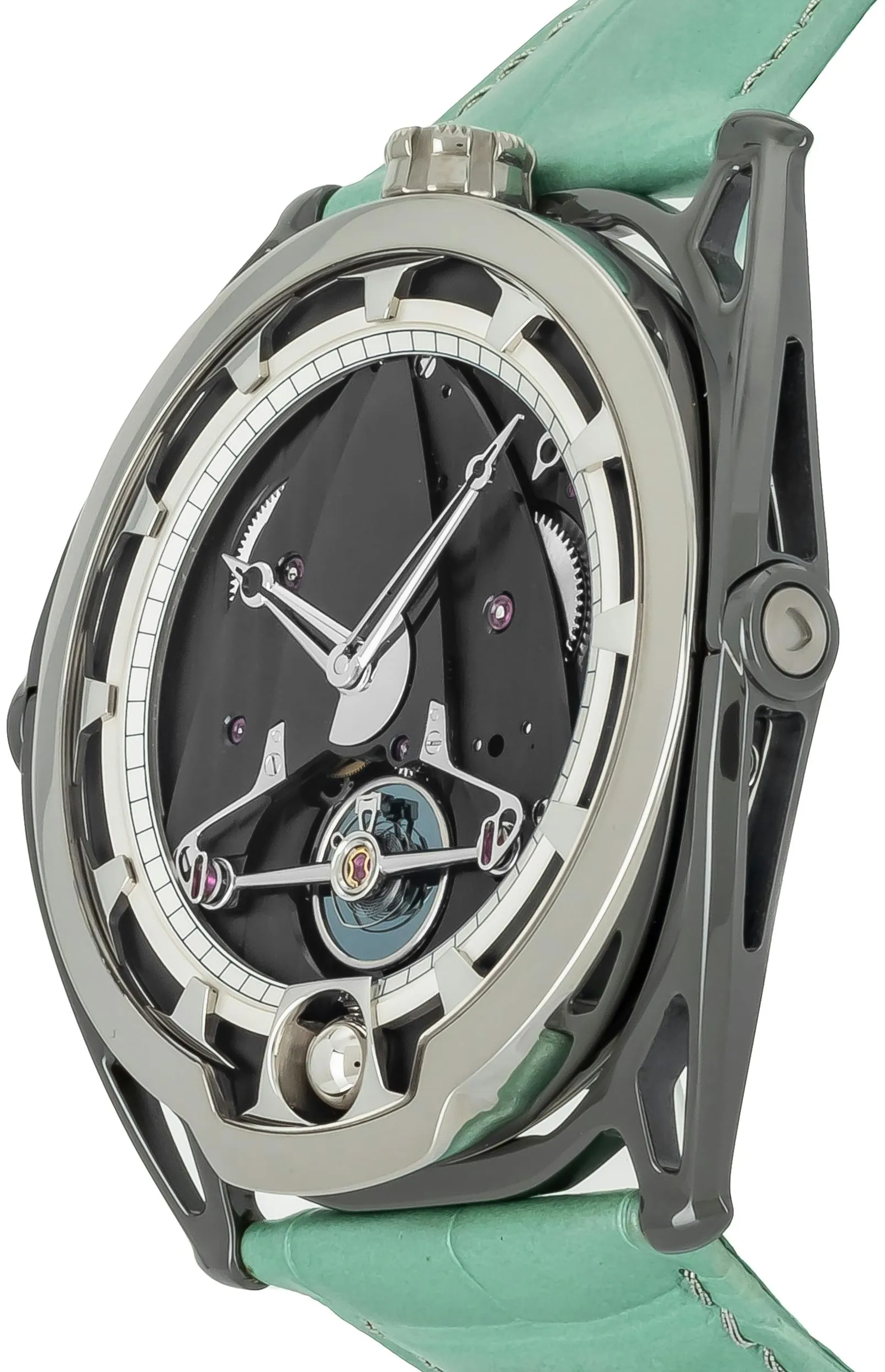 De Bethune DB28 DB28TIS8NLE 42mm Titanium Skeletonized and Gray 1