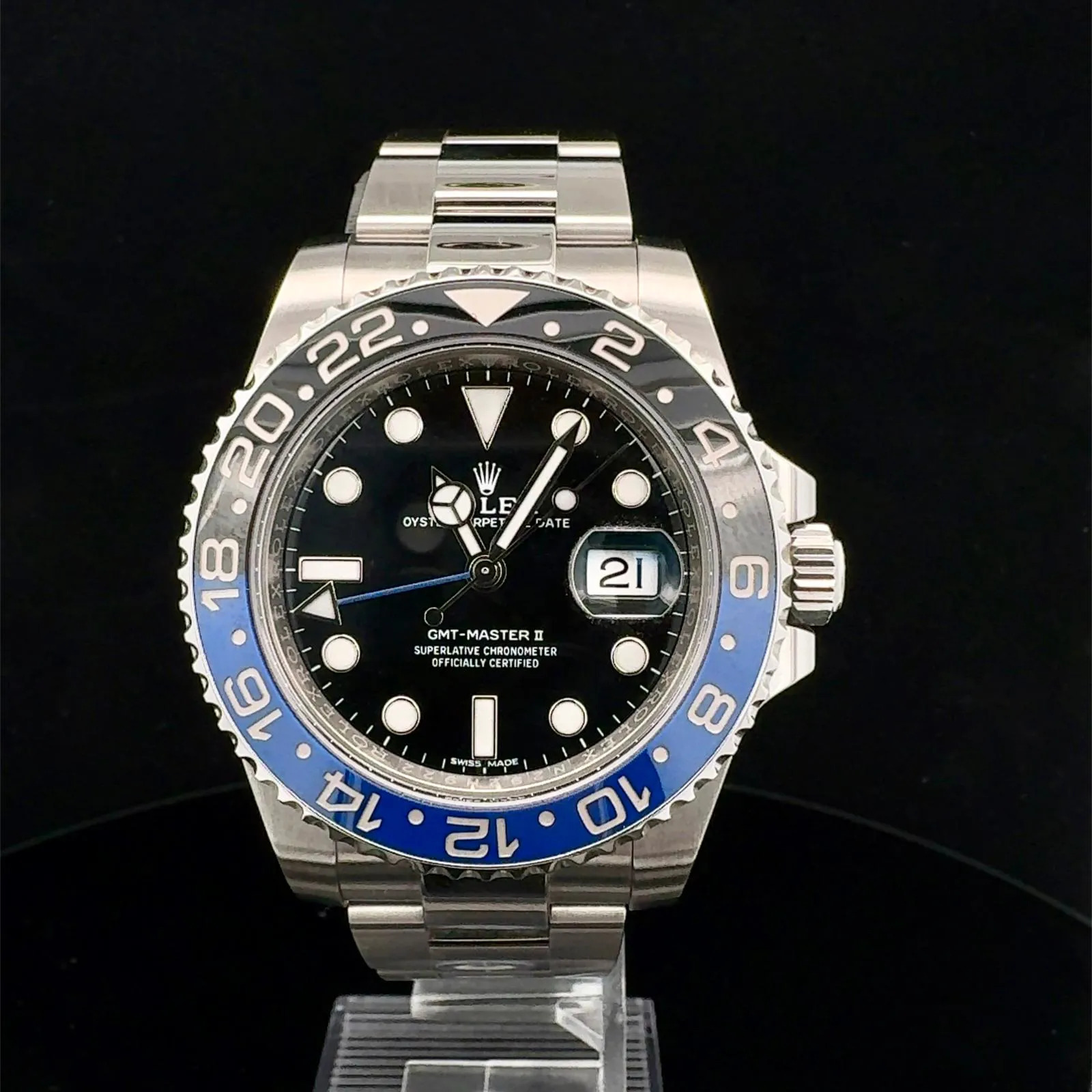 Rolex GMT-Master II 116710BLNR 40mm Ceramic and Stainless steel Black