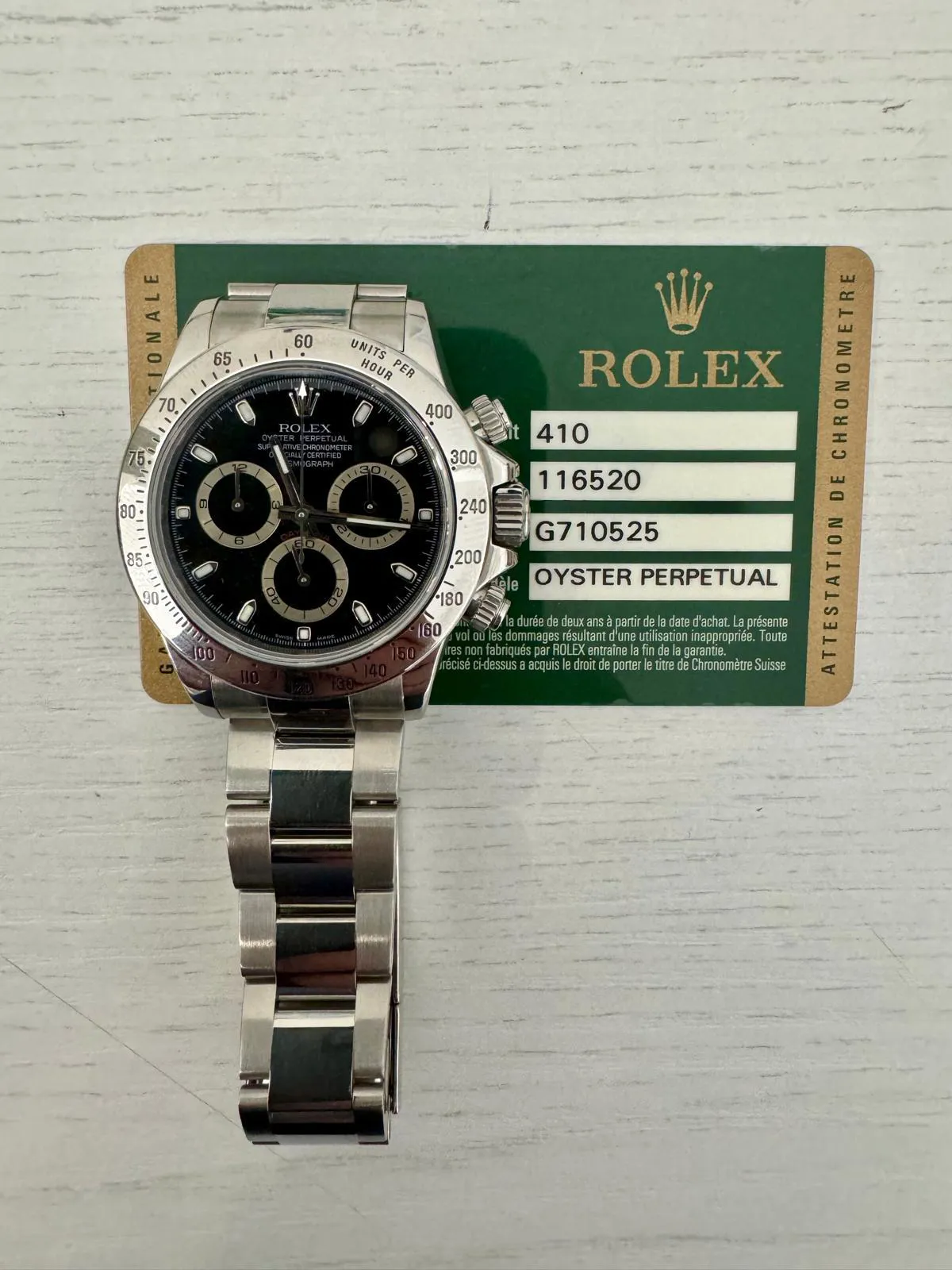 Rolex Daytona 116520 40mm Stainless steel Black 2