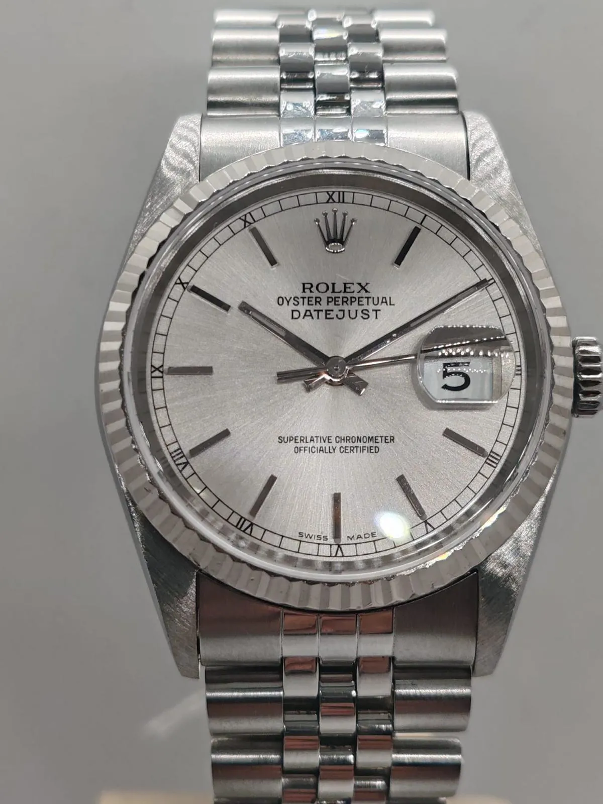 Rolex Datejust 36 16234 36mm White gold and Stainless steel Silver 3