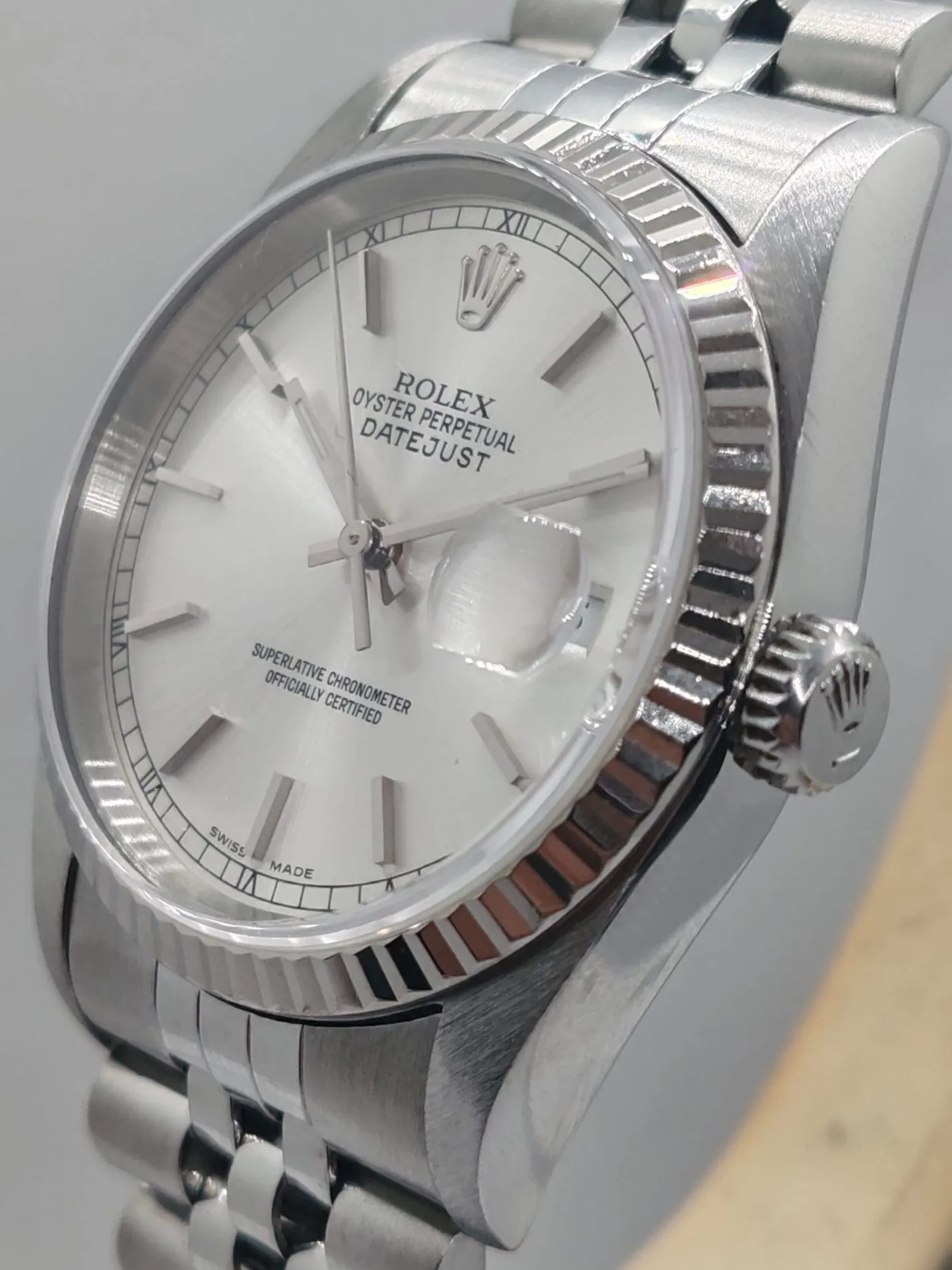 Rolex Datejust 36 16234 36mm White gold and Stainless steel Silver 9