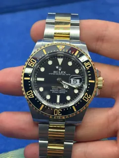 Rolex Sea-Dweller 126603 Yellow gold and Stainless steel Black