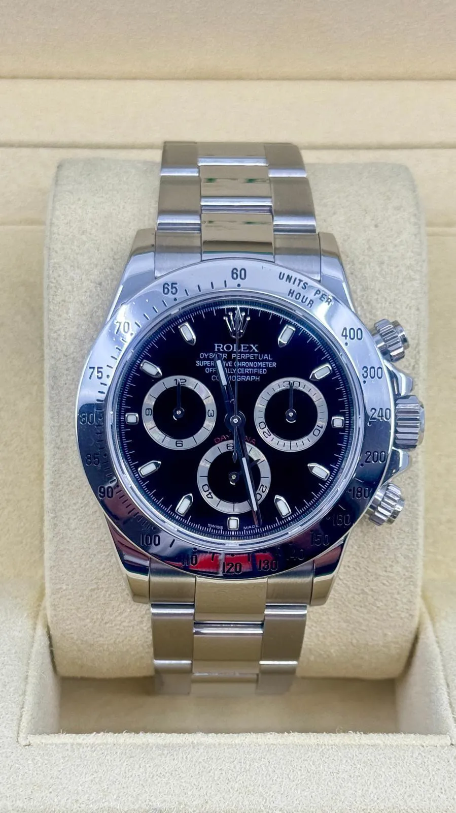 Rolex Daytona 116520 40mm Stainless steel Black