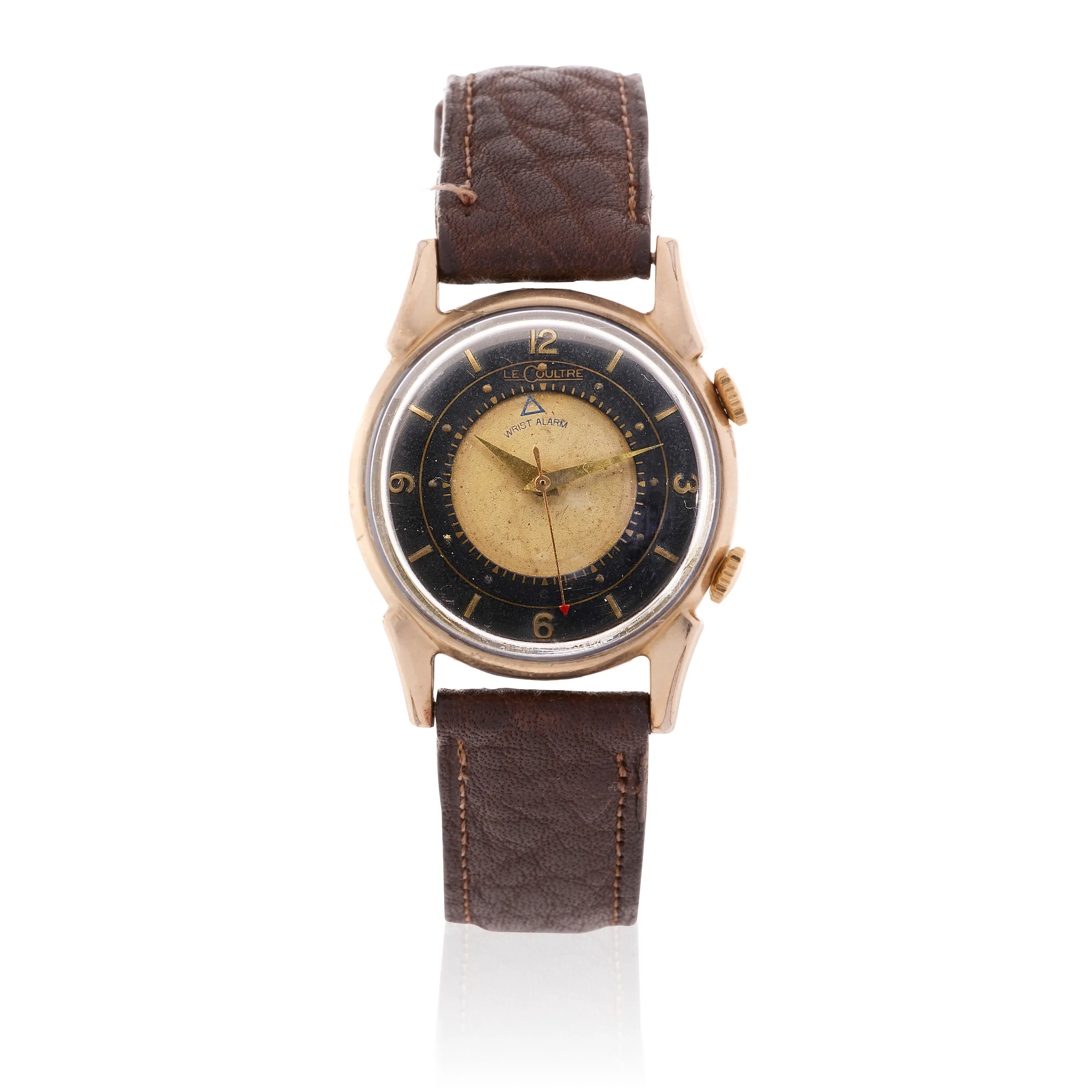 LeCoultre Memovox 2052-1 32mm 10k gold-filled Black