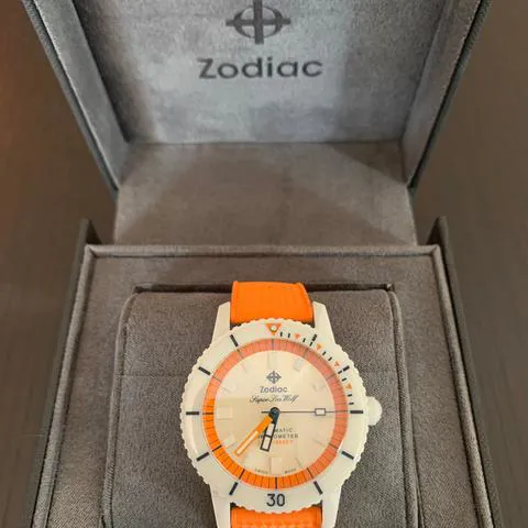 Zodiac Sea Wolf ZO9591 Ceramic Silver 1