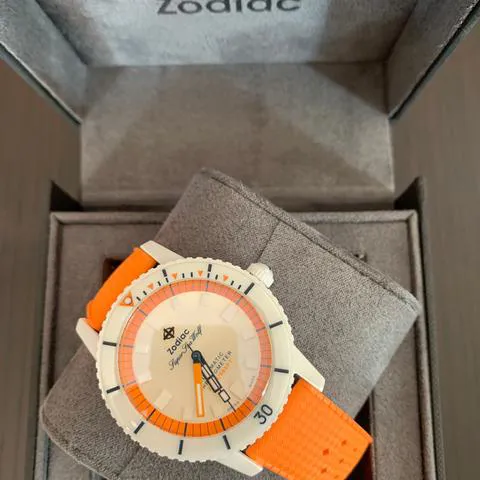 Zodiac Sea Wolf ZO9591 Ceramic Silver 2