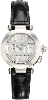 Cartier Pasha WJ108156 White gold Silver