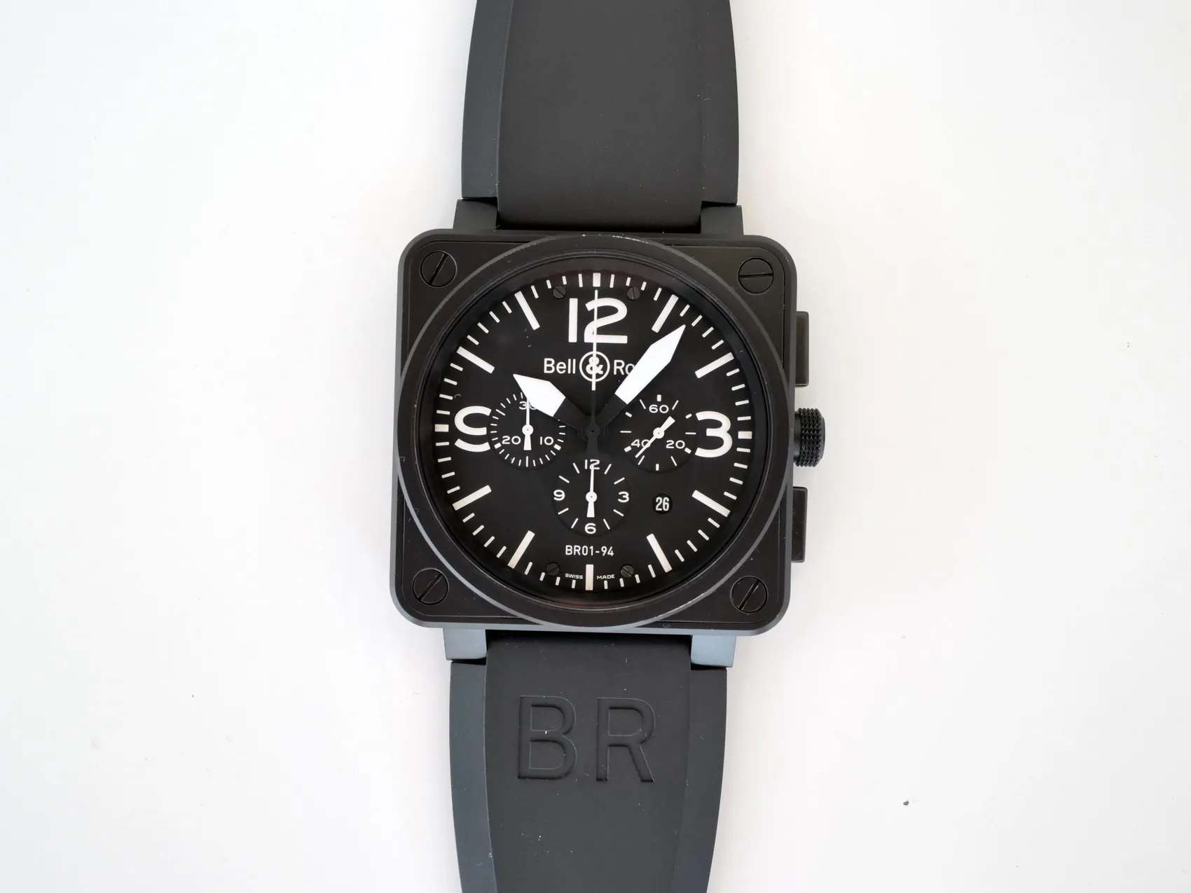 Bell & Ross BR 01 BR0194-BL-CA 46mm Stainless steel Black 9