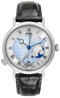 Breguet Classique 5717PT/US/9ZU Platinum Blue and Silver