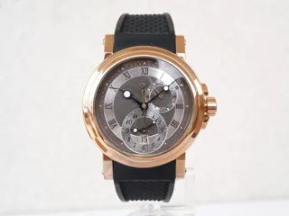 Breguet Marine Dual Time GMT 5857br/z2/5zu 18k rose gold Black