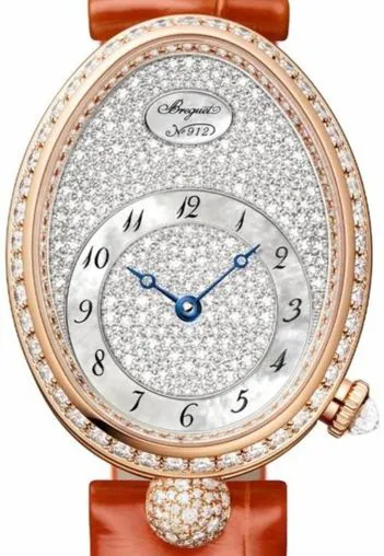 Breguet Reine de Naples 8938BR/8D/964/DD0D 36.5mm Rose gold and 18k rose gold White