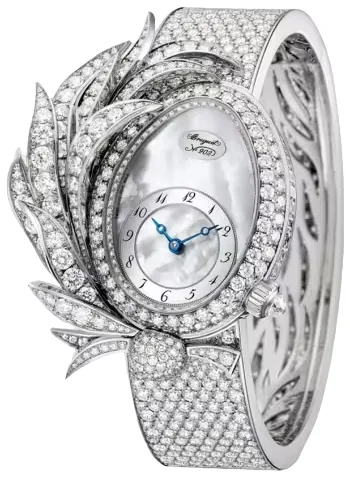 Breguet Reine de Naples GJE15BB20.8924M01 33mm White gold and 18k white gold and Diamond Silver