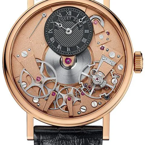 Breguet Tradition 7027BR/R9/9V6 37mm Rose gold Black