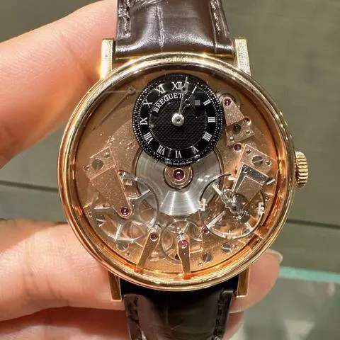 Breguet Tradition 7027BR/R9/9V6 37mm Rose gold Black