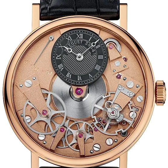 Breguet Tradition 7027BR/R9/9V6 37mm Rose gold Black