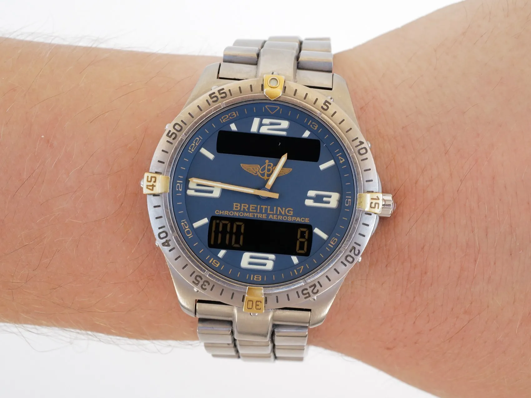 Breitling Aerospace F75362 40mm Titanium Blue 8