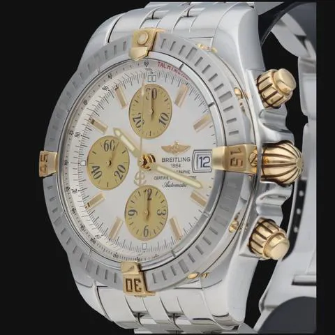 Breitling Chronomat B13356 44mm Yellow gold and Stainless steel White 6