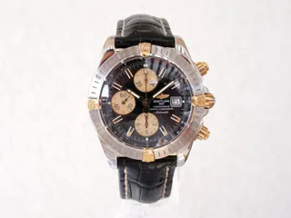 Breitling Chronomat B13356 Yellow gold and Stainless steel Black