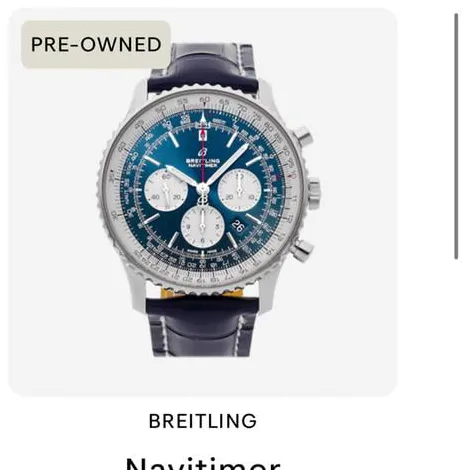 Breitling Navitimer AB0127211C1P1 46mm Stainless steel Blue 12